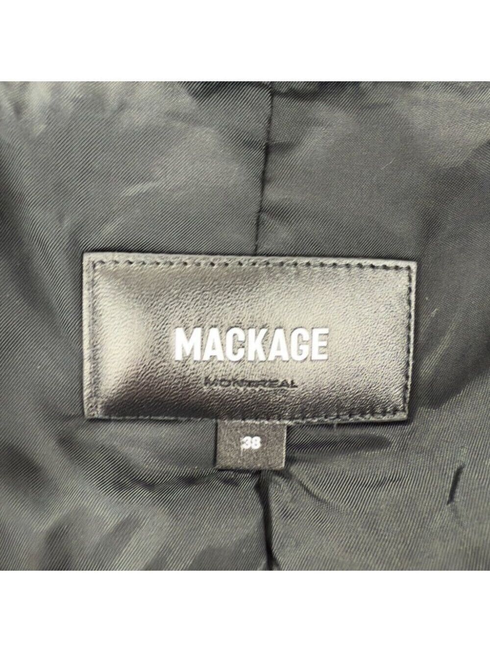Mackage Dillon Black Wool Cashmere Blend Coat Medium - Picture 2 of 16
